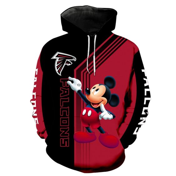 Atlanta Falcons Mickey Mouse 3D Hoodie