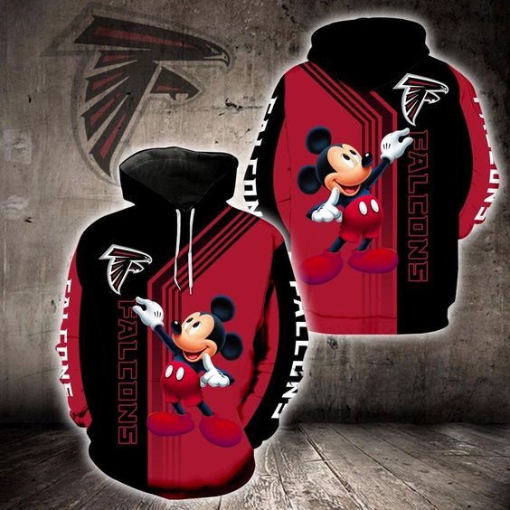 Atlanta Falcons Mickey Mouse 3D Hoodie2
