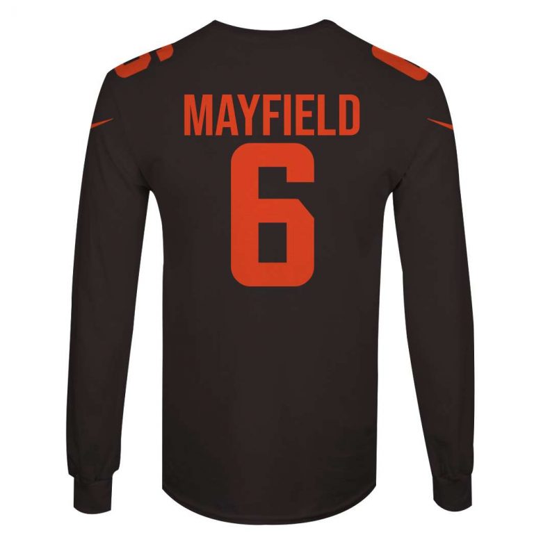Baker Mayfield 6 3d over printed shirt, hoodie 3