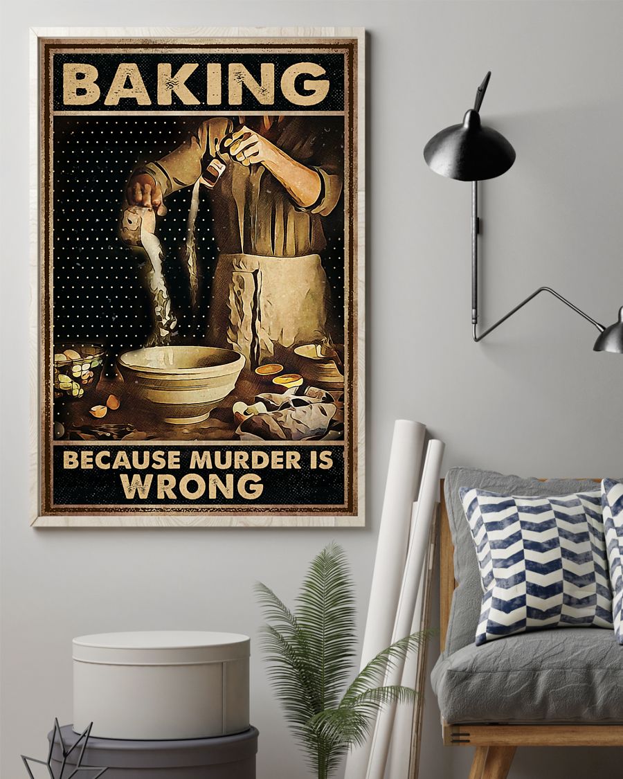 Baking because murder is wrong poster 7
