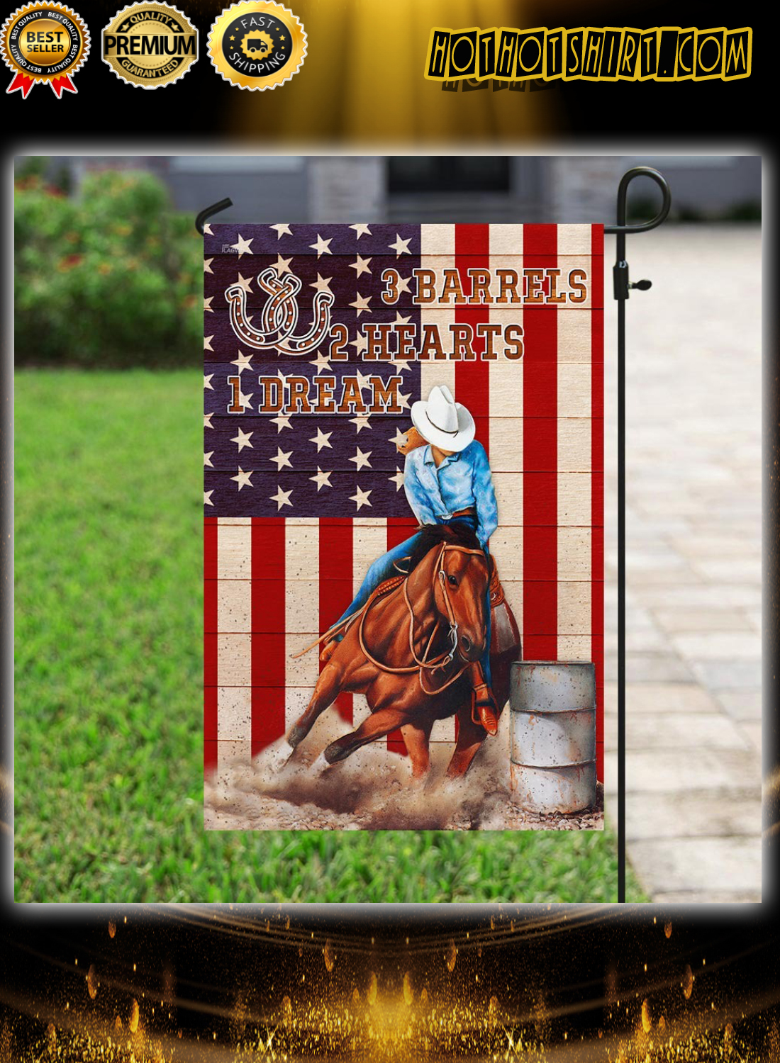 Barrel racing flag 3