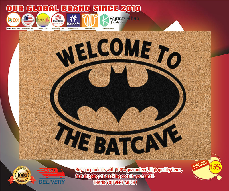 Bat man Welcome to the batcave doormat 3