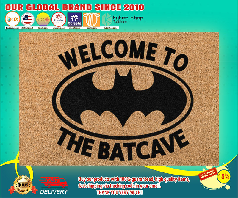 Bat man Welcome to the batcave doormat 4