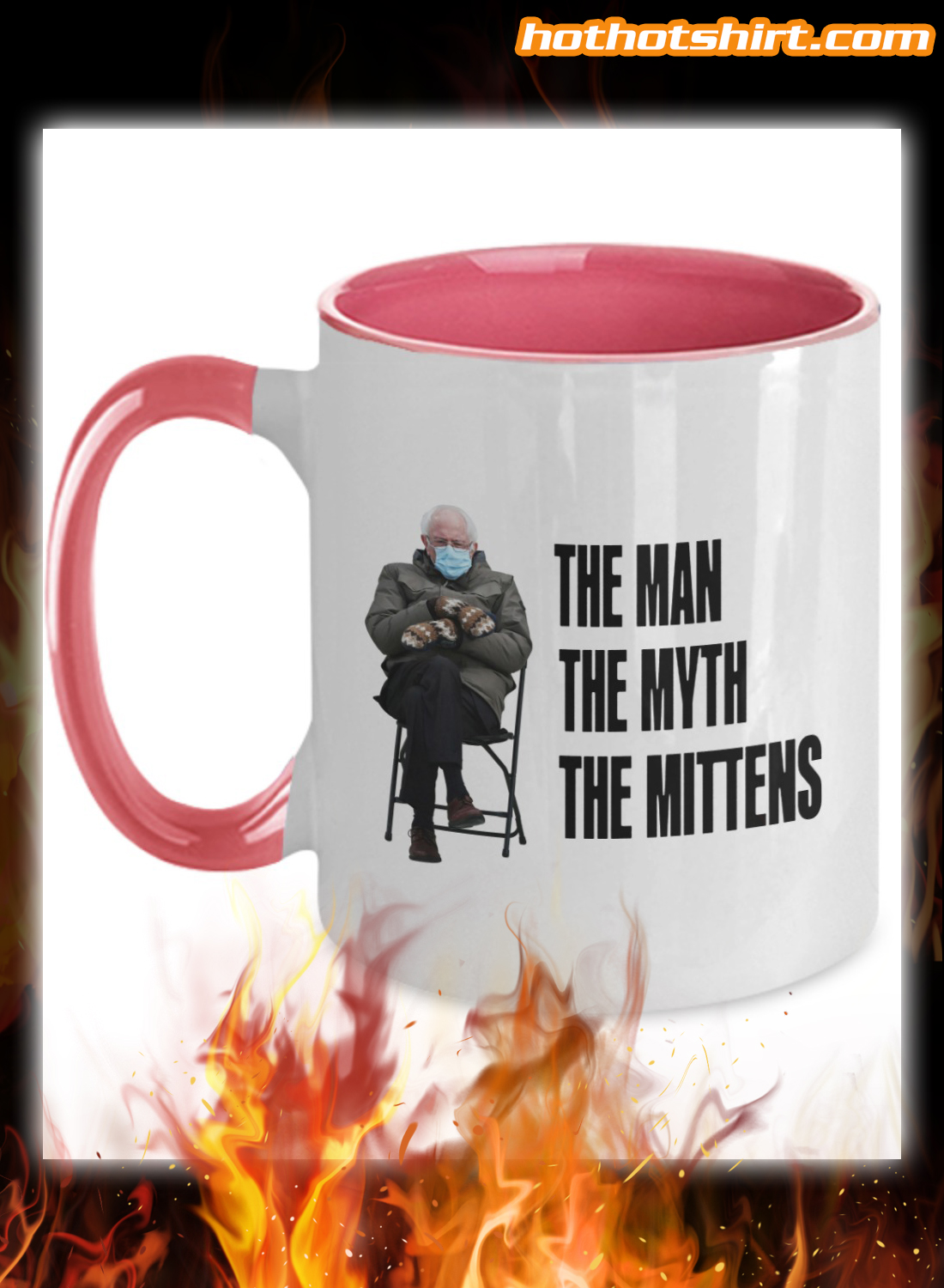 Bernie Sanders the man the myth the mittens mug 3