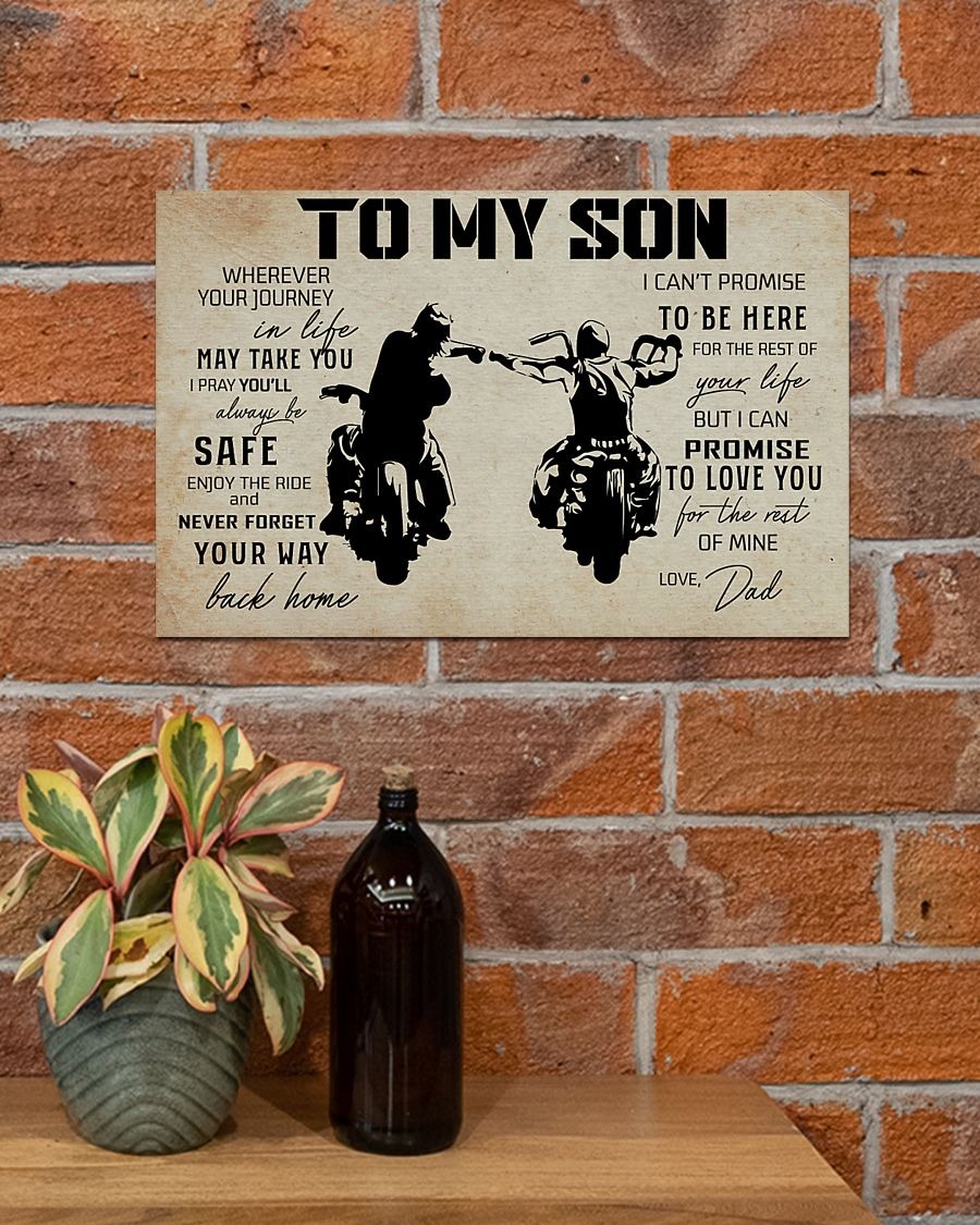 Biker dad to my son poster2
