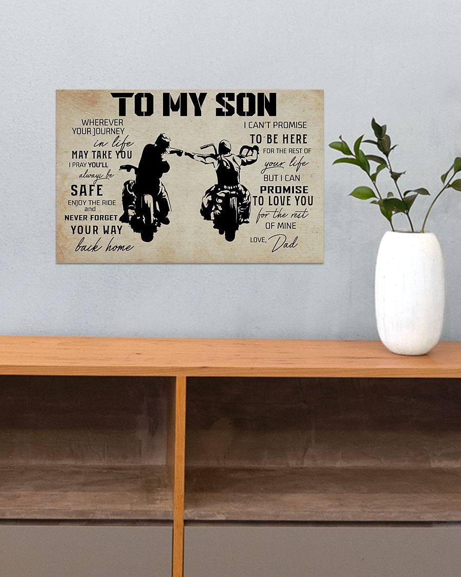 Biker dad to my son poster3