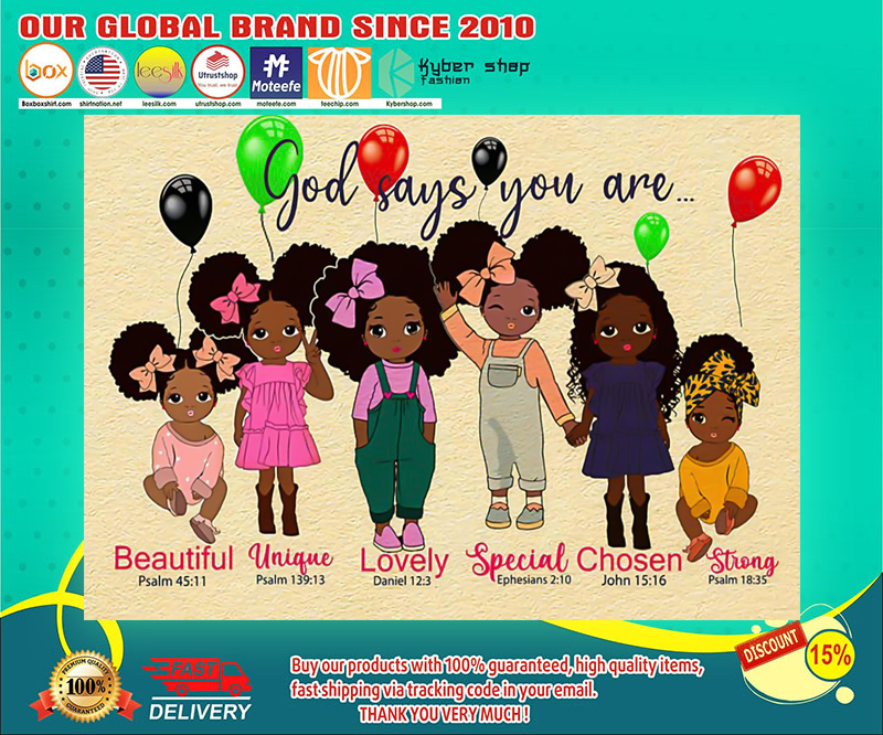 Black child God says you are poster 4