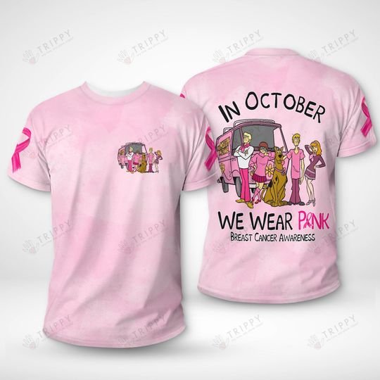Breast Cancer Awareness Scooby Doo In October We Wear Pink 3d shirt, hoodie – LIMITED EDITION
