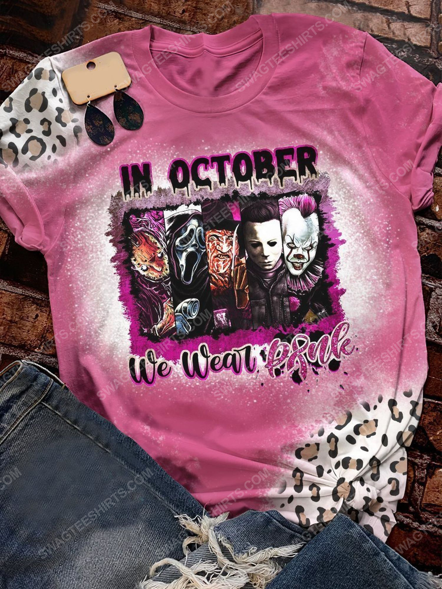 [special edition] Breast cancer awareness in october we wear pink serial killers shirt – maria (cancer)
