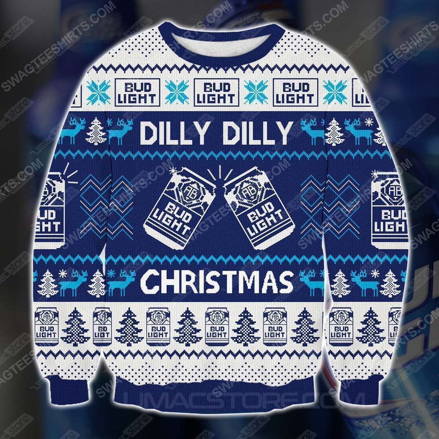 [special edition] Bud light dilly dilly christmas ugly christmas sweater – maria