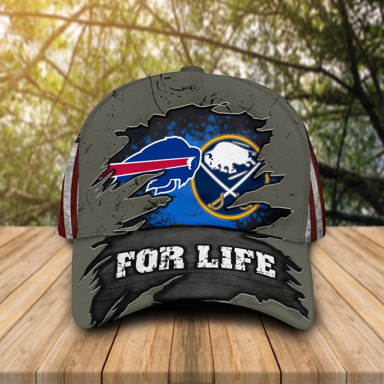 Buffalo Bills Buffalo Sabres For Life Cap Hat
