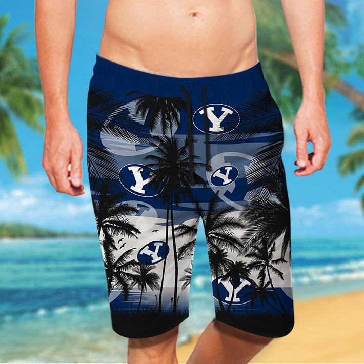Byu Cougars Tropical Hawaiian Shirt, Short3