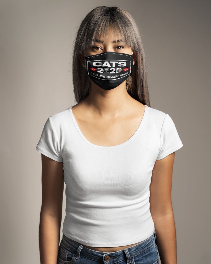 Cat 2020 because humans suck face mask 3