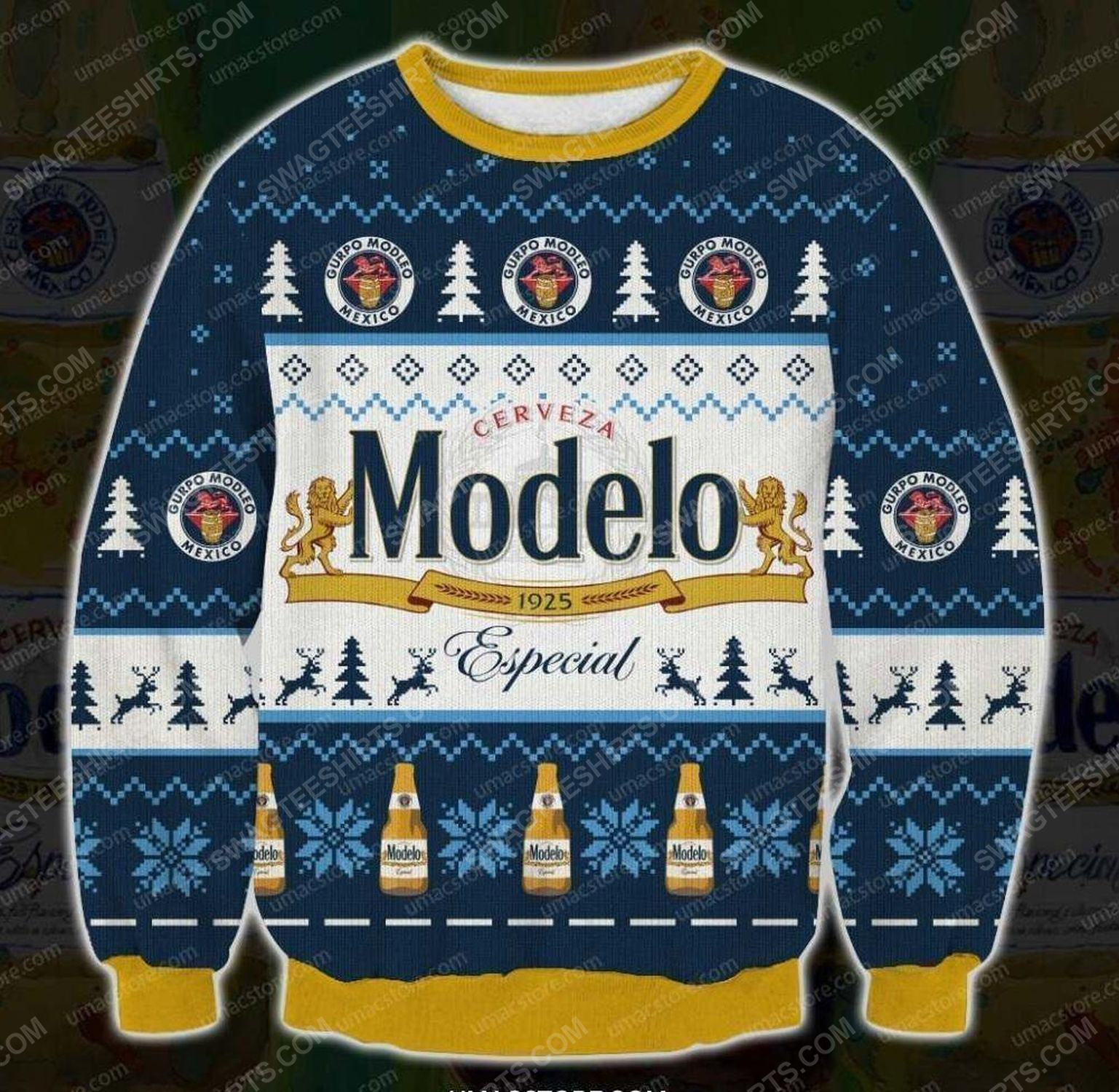 [special edition] Cerveza modelo especial beer ugly christmas sweater – maria
