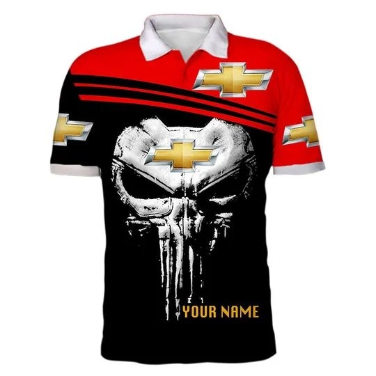 Chevy Skull Find new roads custom personalized polo shirt – LIMITED EDITION
