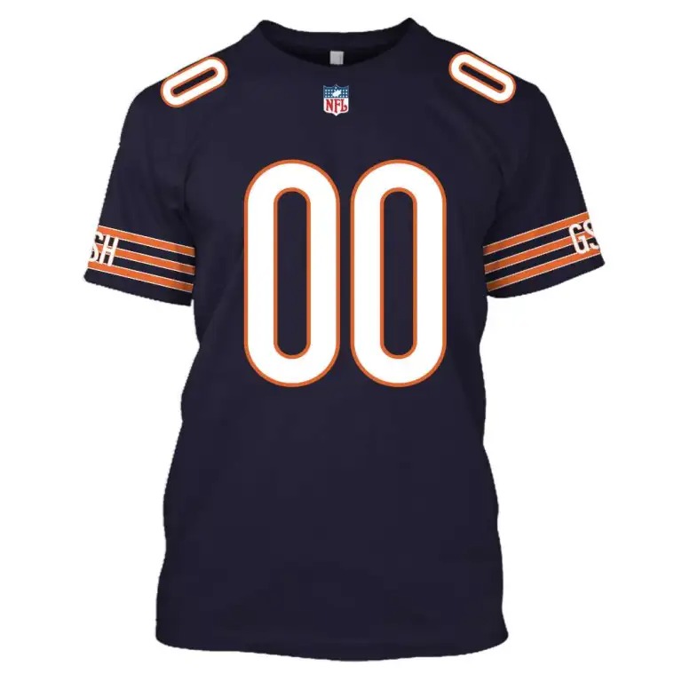 Chicago Bears Custom Your Name And Number 3D Shirt hoodie2