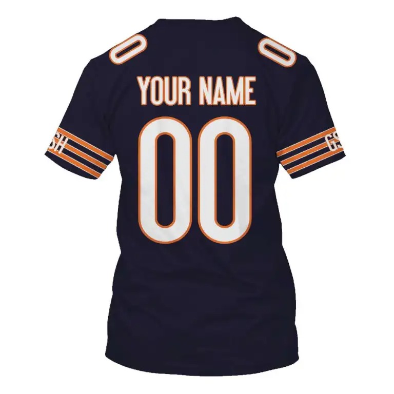 Chicago Bears Custom Your Name And Number 3D Shirt hoodie3