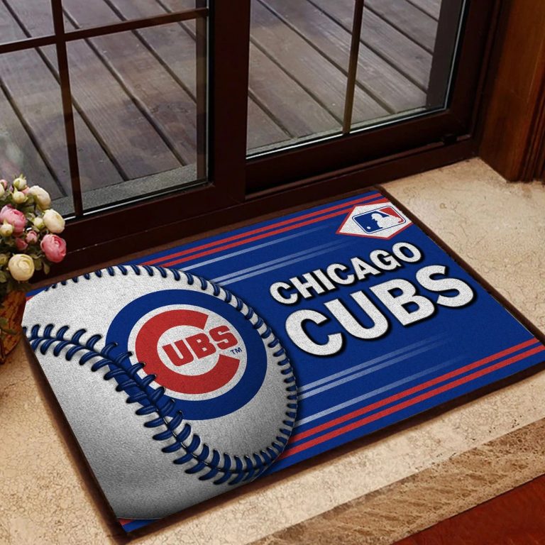 Chicago Cubs Baseball Doormat1