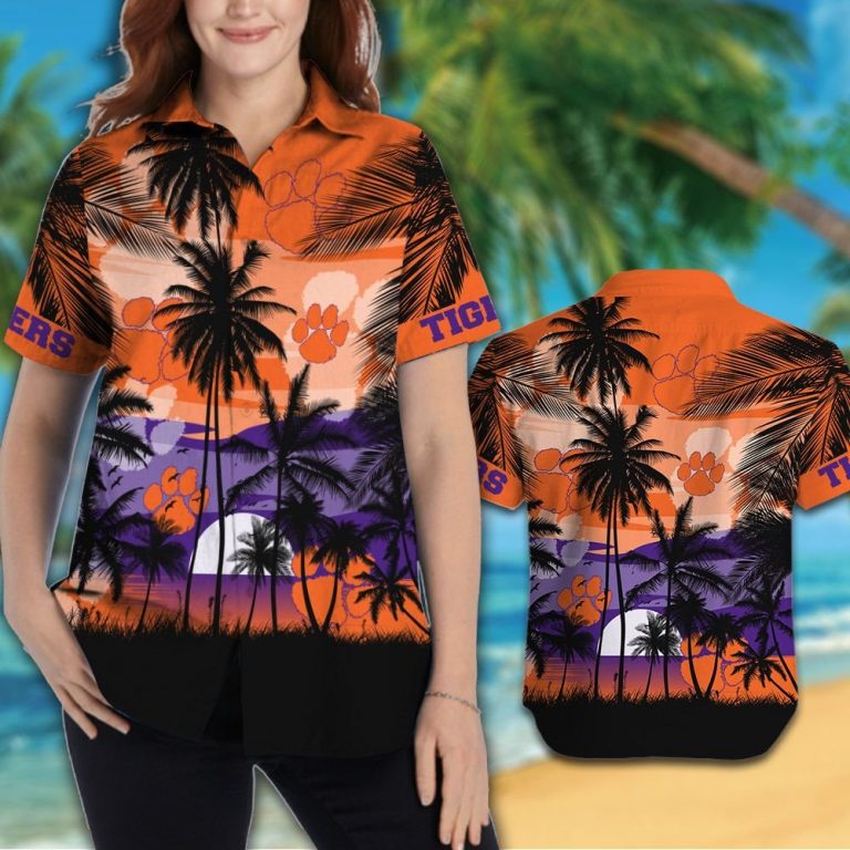 Clemson Tigers football Tropical hawaiian shirt (2)