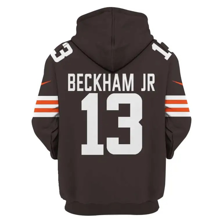 Cleveland Browns 13 Beckham Jr 3D Shirt hoodie1