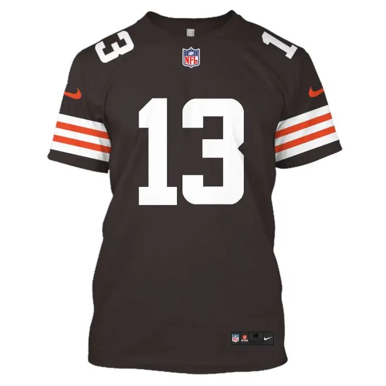 Cleveland Browns 13 Beckham Jr 3D Shirt hoodie2