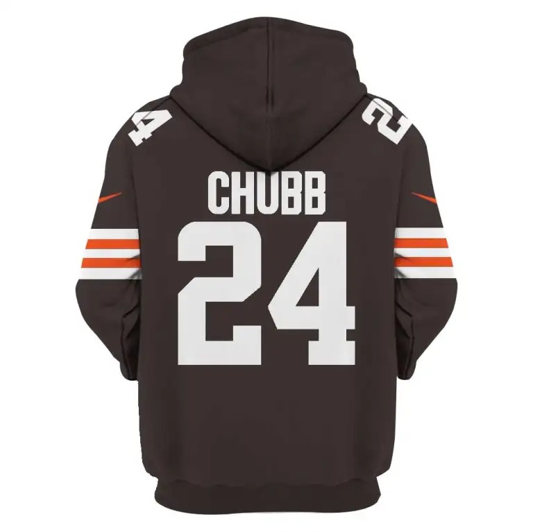 Cleveland Browns Chubb 24 3D Shirt Hoodie1