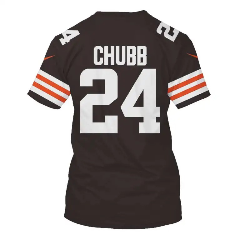 Cleveland Browns Chubb 24 3D Shirt Hoodie2