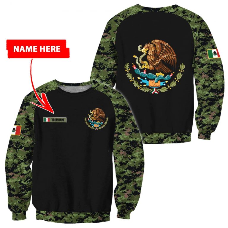 Coat Of Arms Mexico custom personalized 3d shirt, hoodie 4