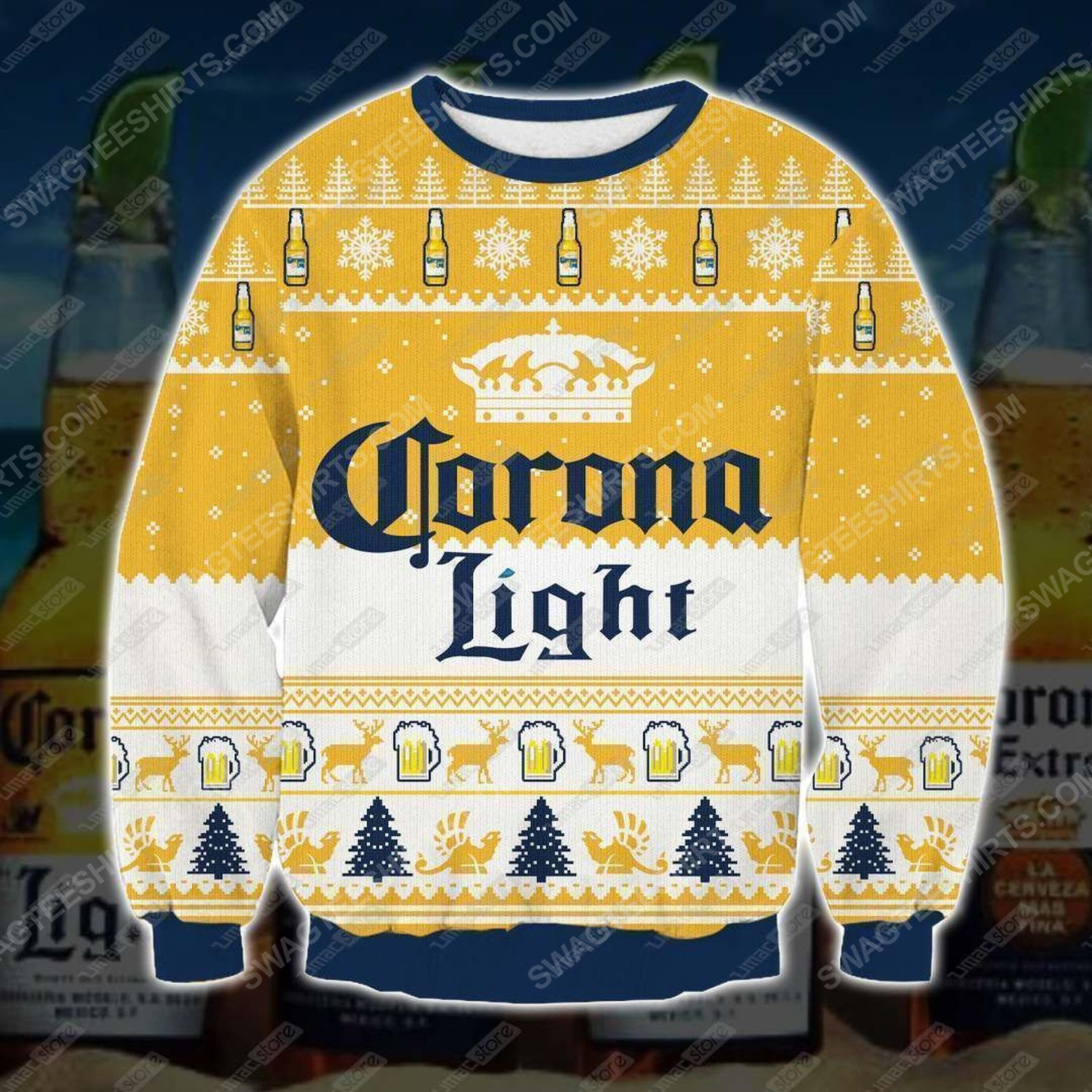 [special edition] Corona light beer ugly christmas sweater – maria