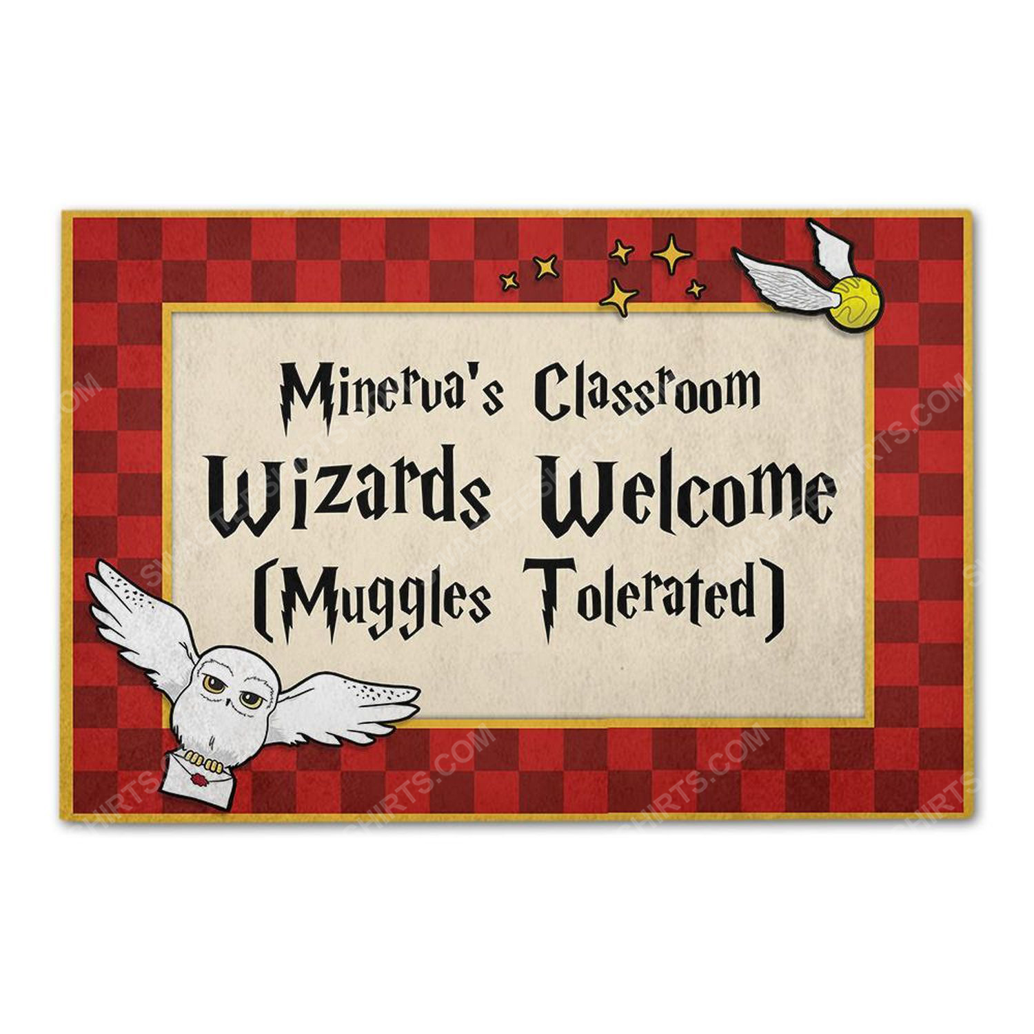 Custom for teacher wizards and muggles classroom doormat
