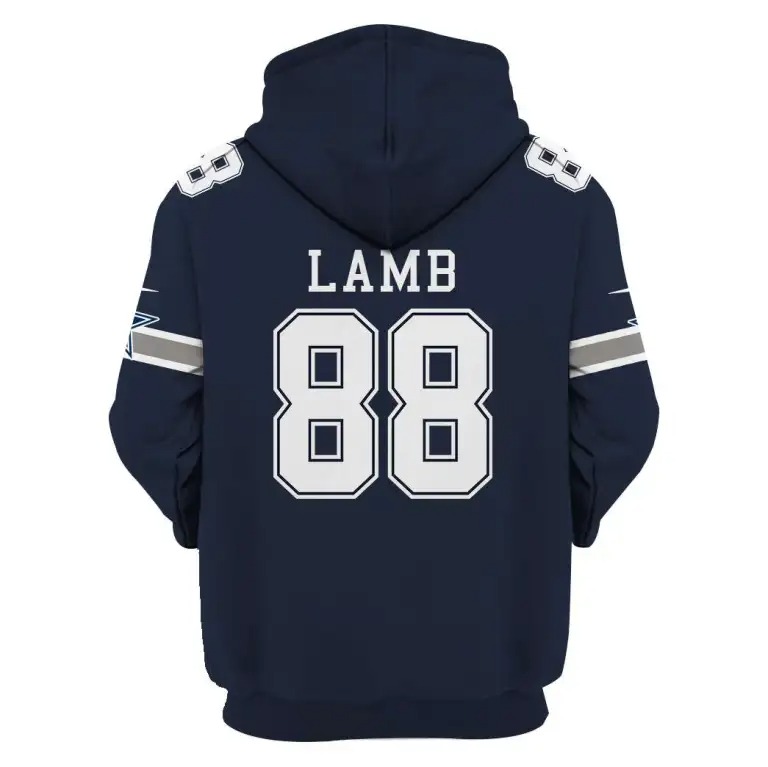 Dallas Cowboys 88 Lamb 3D Shirt hoodie1
