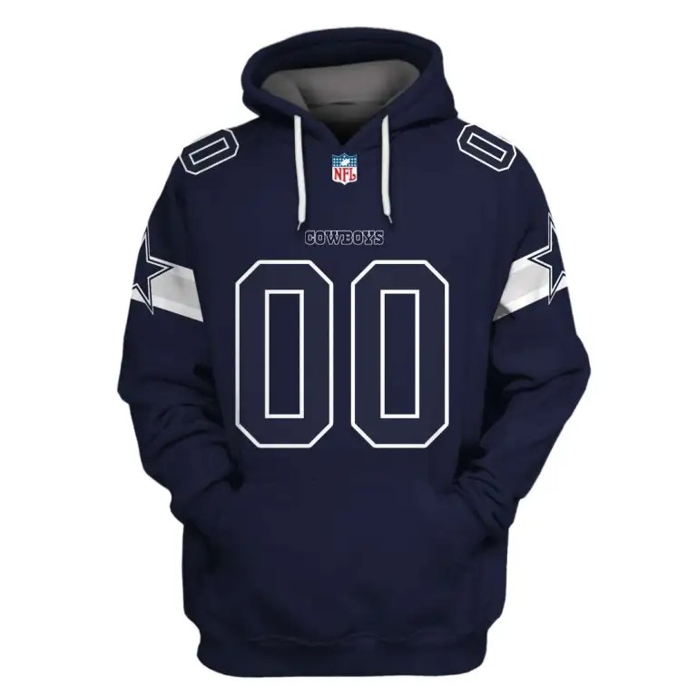 Dallas Cowboys Custom Your Name And Number 3D Shirt hoodie