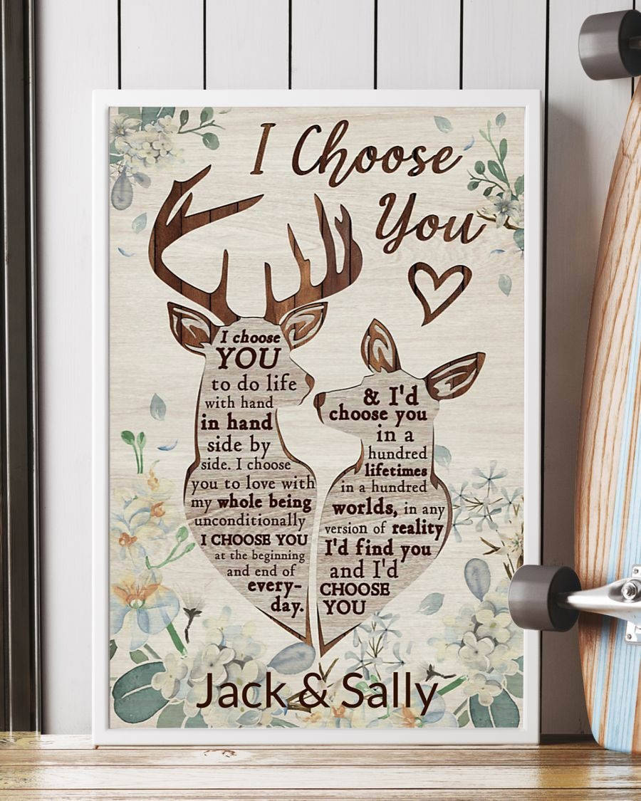 Deer I choose you to do life with hand in hand poster4