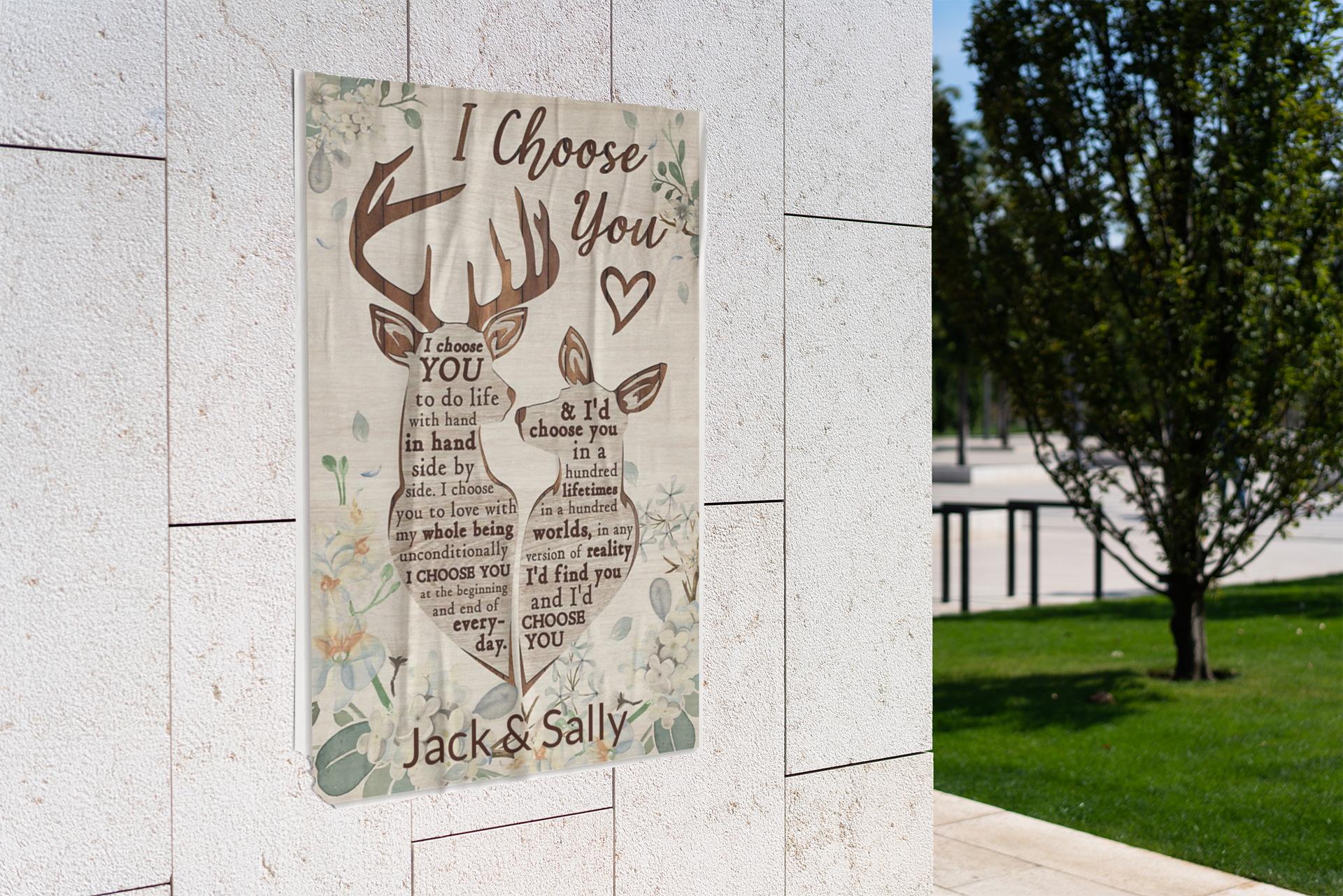 Deer I choose you to do personalized custom name poster 1