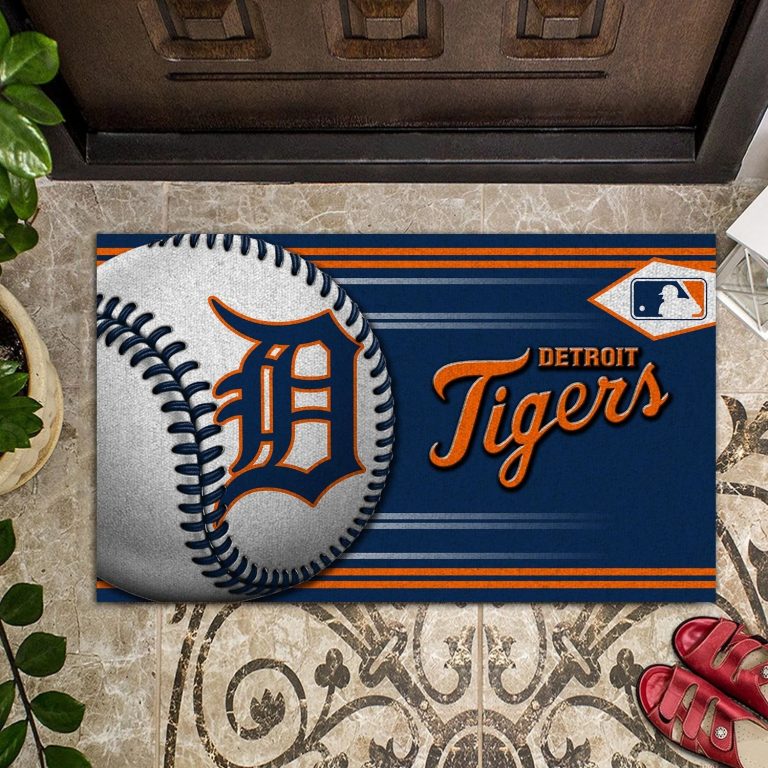Detroit Tigers Baseball Doormat