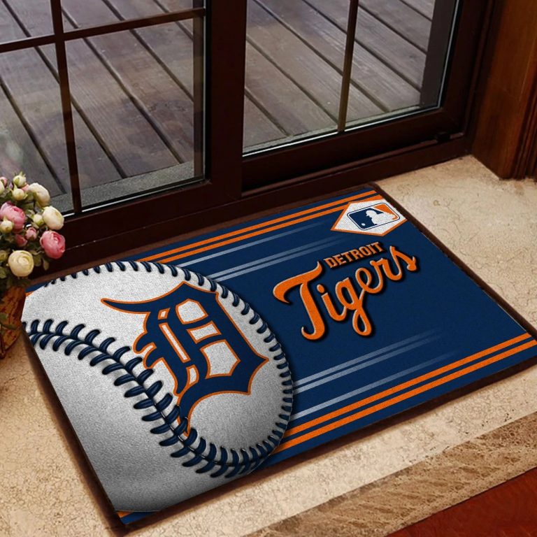 Detroit Tigers Baseball Doormat1