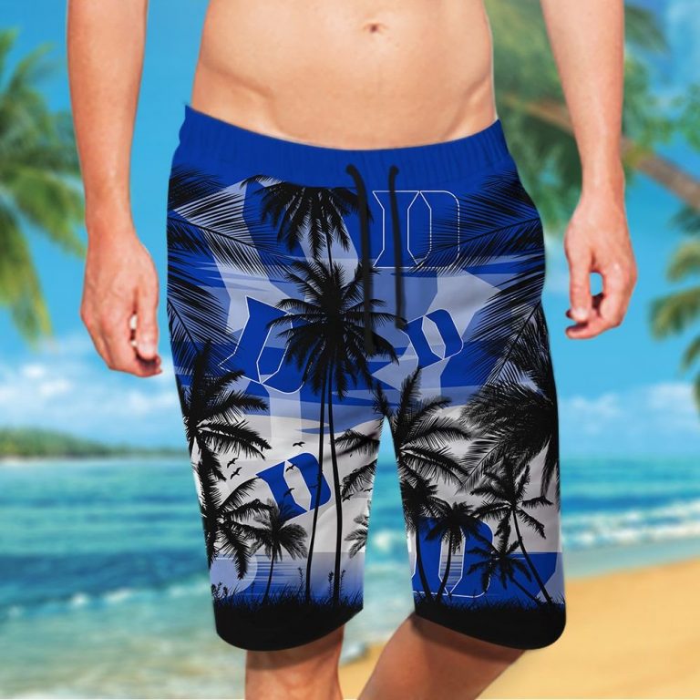 Duke Blue Devils men's basketball Tropical hawaiian shirt (4)