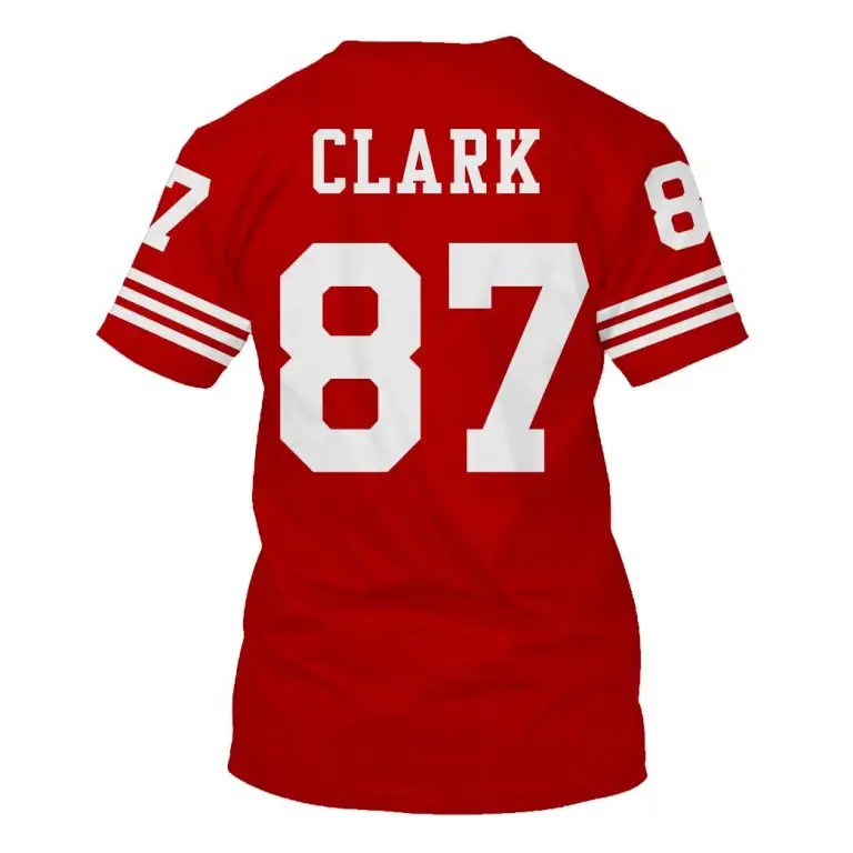 Dwight Clark 87 Clark 3D Shirt hoodie3