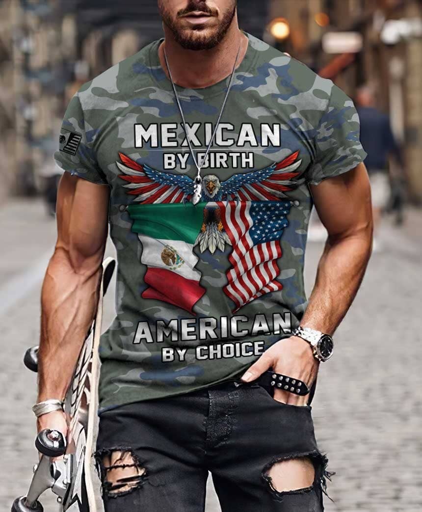 Eagle Mexican by birth American by choice 3d shirt, hoodie 3