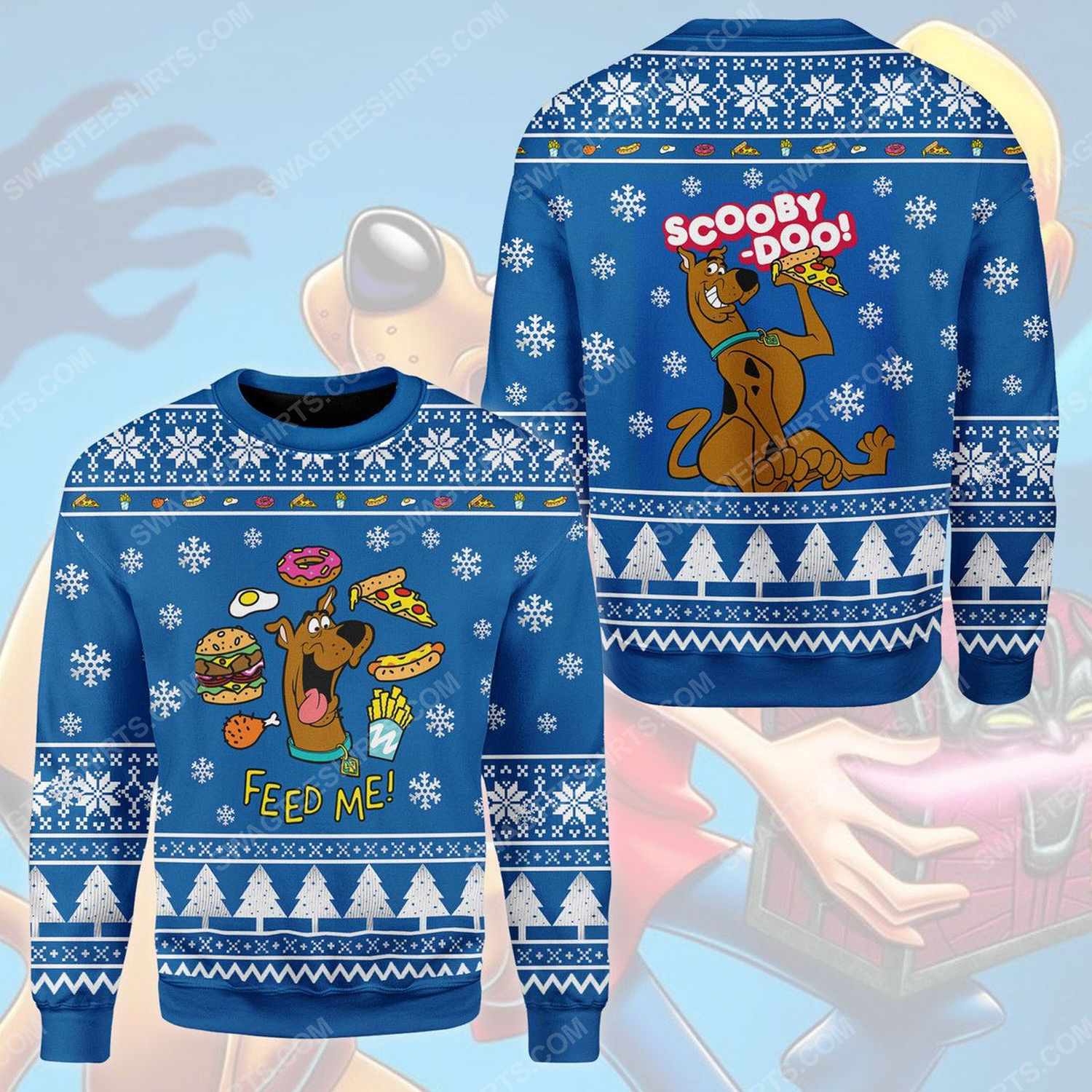 [special edition] Feed me scooby doo ugly christmas sweater – maria