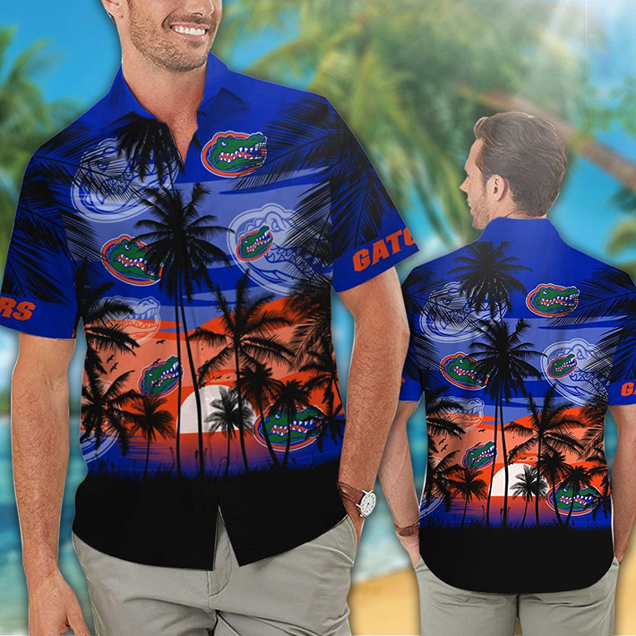 Florida Gators Tropical Hawaiian Shirt, Short