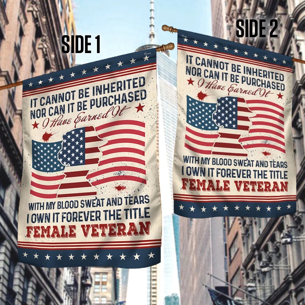 Forever The Title Female Veteran Flag – Saleoff 221021