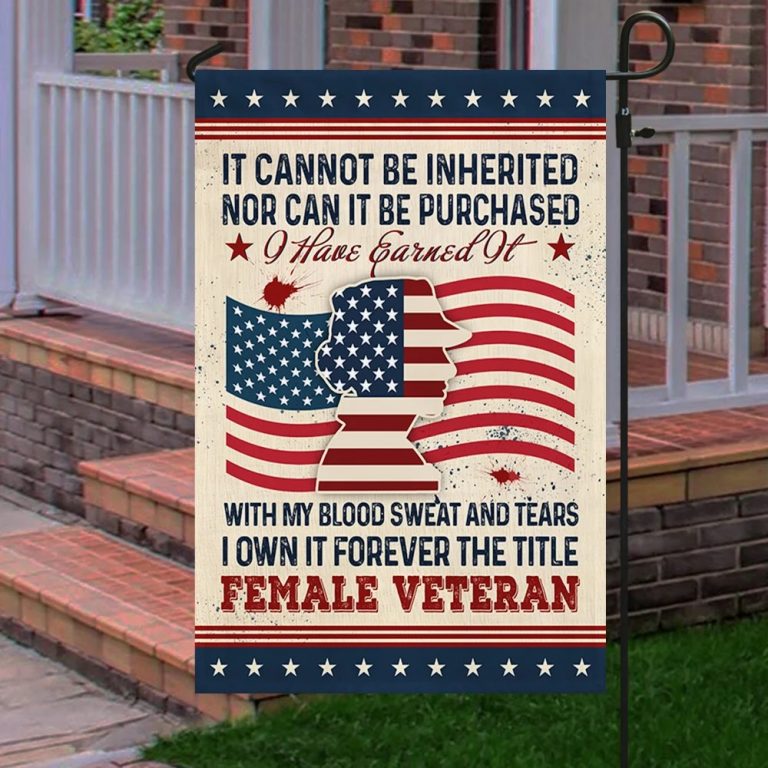 Forever The Title Female Veteran Flag
