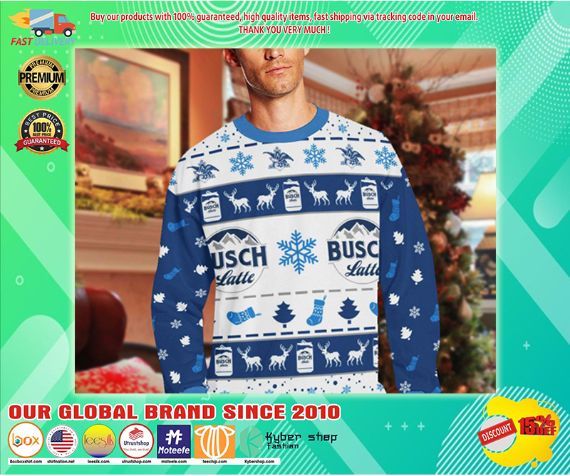 Busch latte ugly Christmas sweater 2