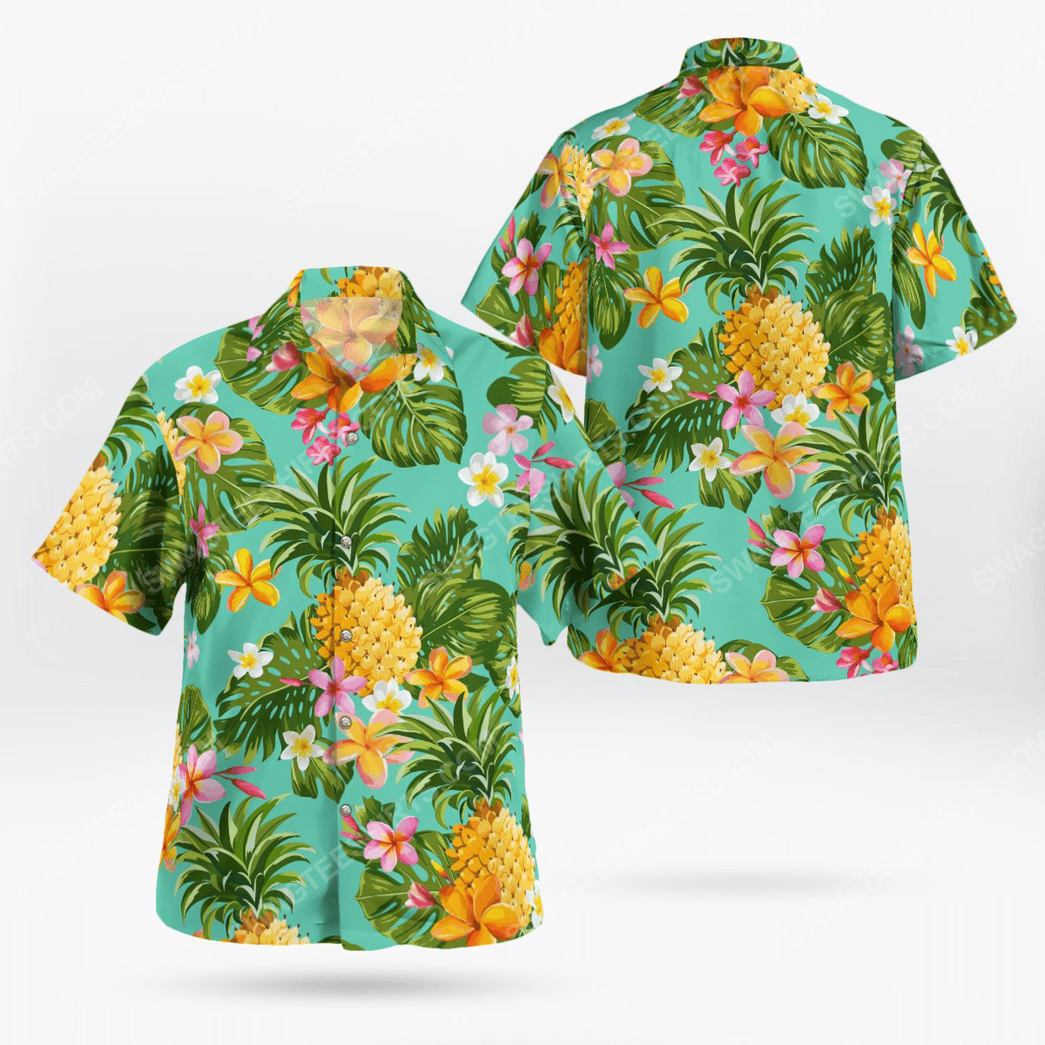 Fruits and flower tropical hawaiian shirt