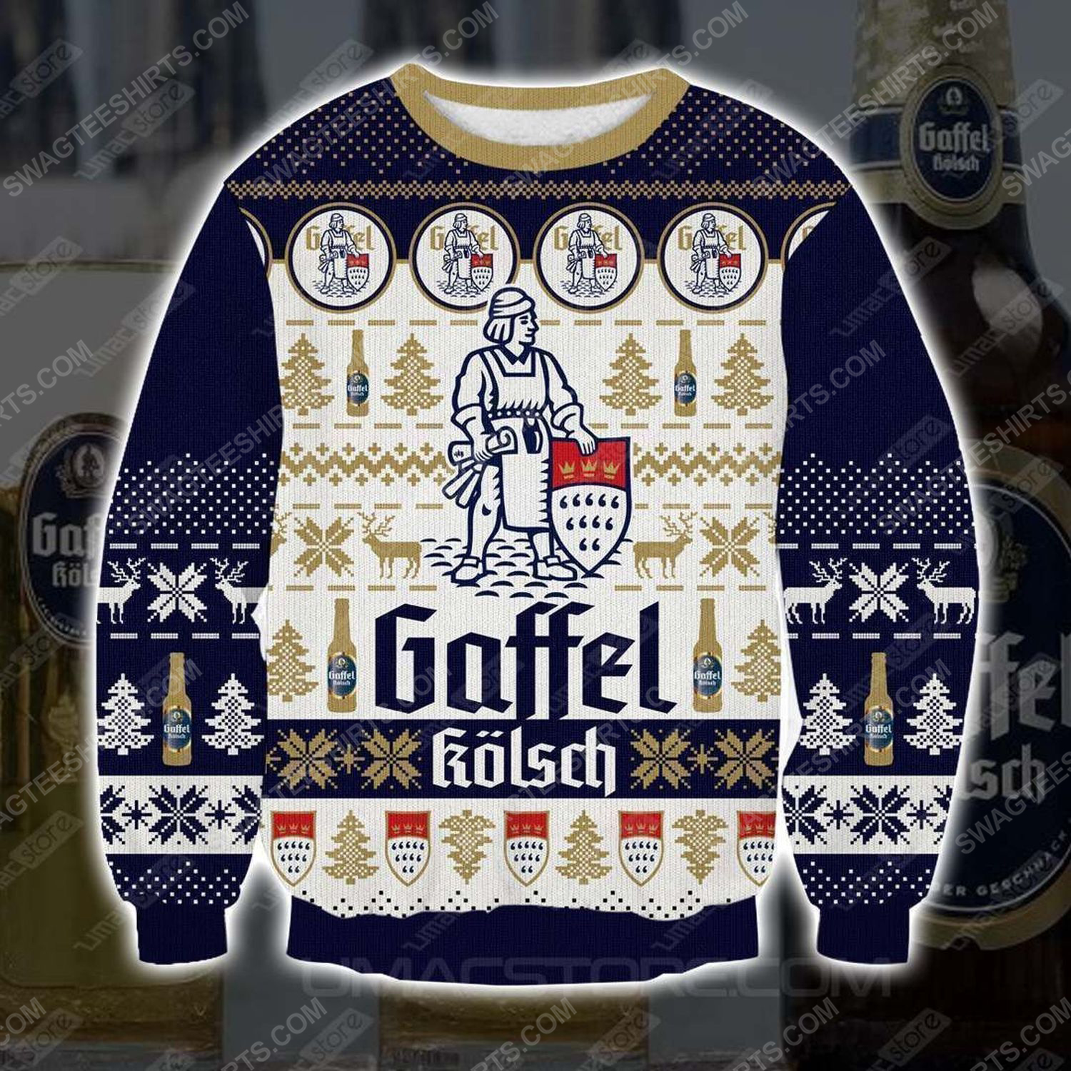 [special edition] Gaffel kolsch beer ugly christmas sweater – maria