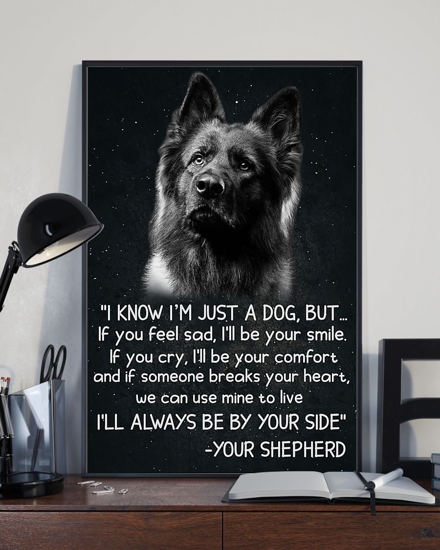 German shepherd I'm know I'm just a dog poster 8