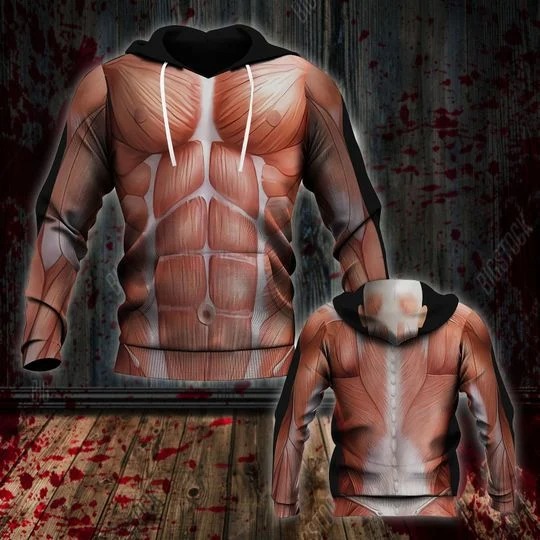 Halloween Human Muscle Costume 3d shirt, hoodie (2)