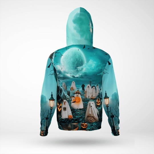 Halloween dog Apparels ghost 3d hoodie (3)