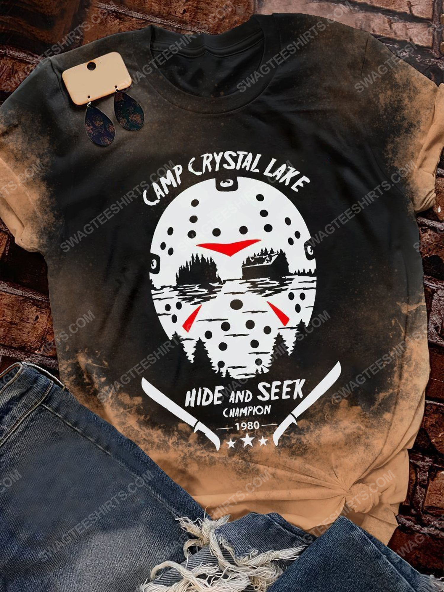 [special edition] Halloween jason camp crystal lake hide and seek champion shirt – maria (halloween)